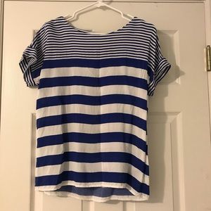 Banana republic short sleeve striped shirt